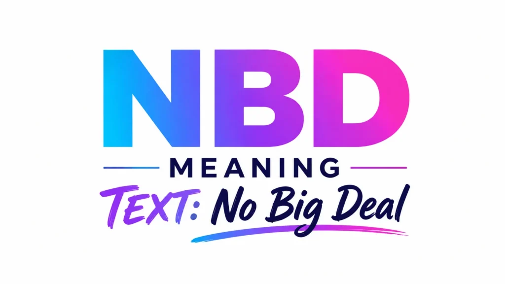 NBD Meaning Text: What Does NBD Mean in Chats, Messages, and Social Media?