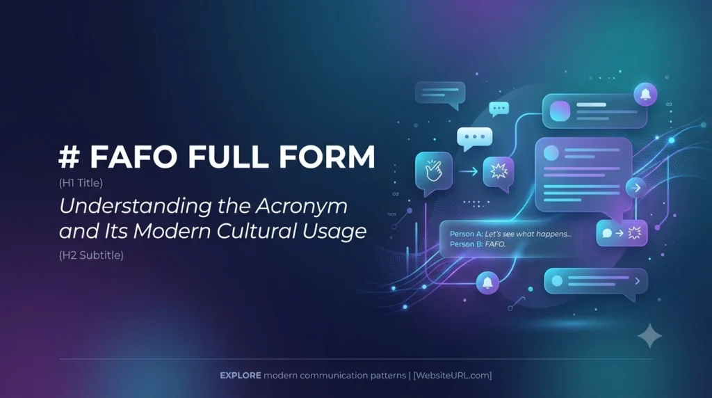 Uncovering the FAFO Full Form and Its Power in Modern Culture