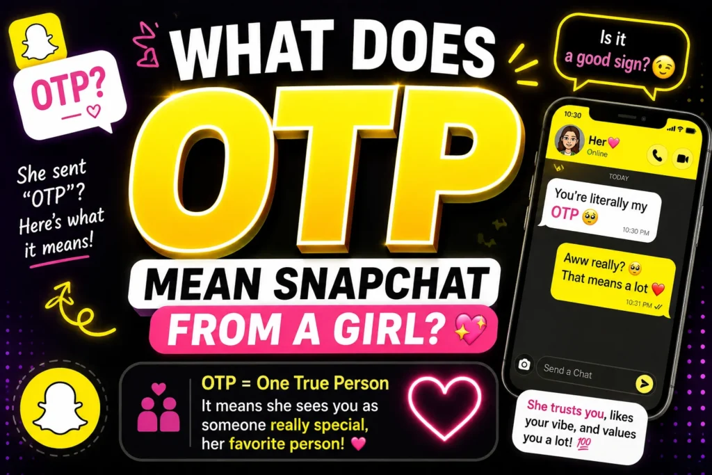 What Does OTP Mean on Snapchat From a Girl? Complete Guide