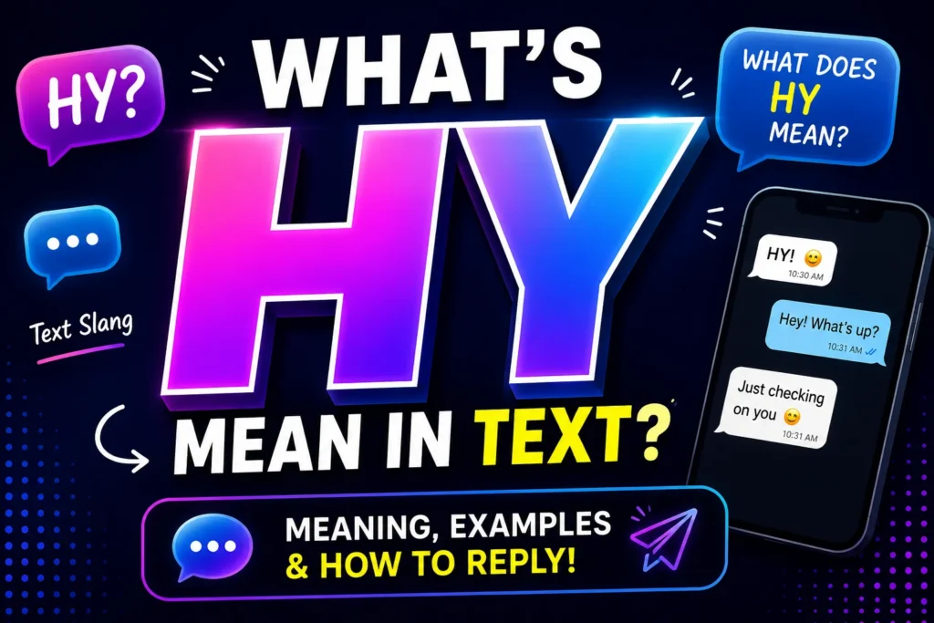 whats hy mean in text? Meaning, Uses & Examples