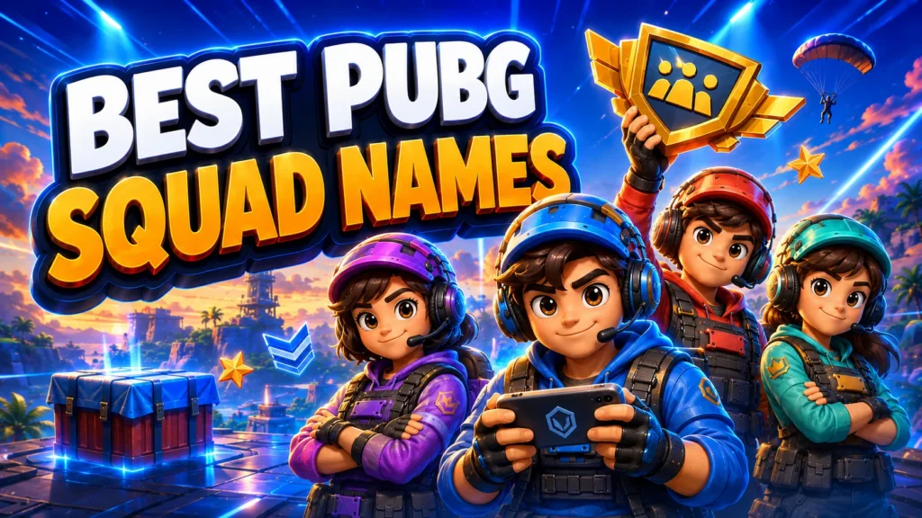 100+ Best PUBG Squad Names for Every Team