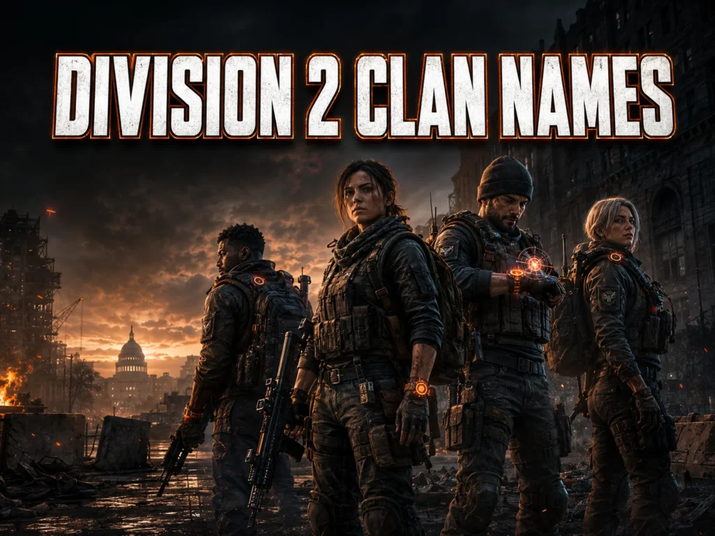 250+ Division 2 Clan Names: SHD, Rogue and DZ Ideas