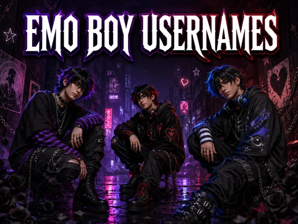 300+ Emo Boy Usernames: Cool, Dark & Aesthetic Ideas