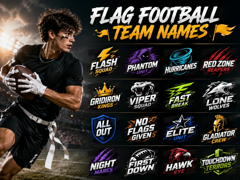 Flag Football Team Names Generator: 200+ Cool Ideas