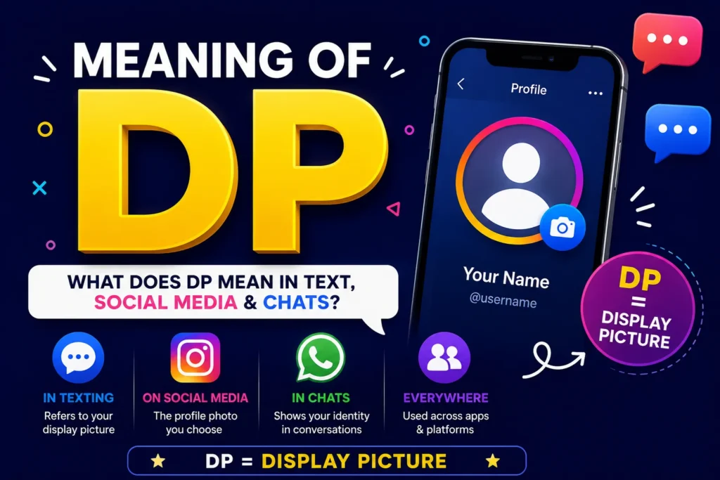 Meaning of DP: Full Form in WhatsApp, Chat & Social Media
