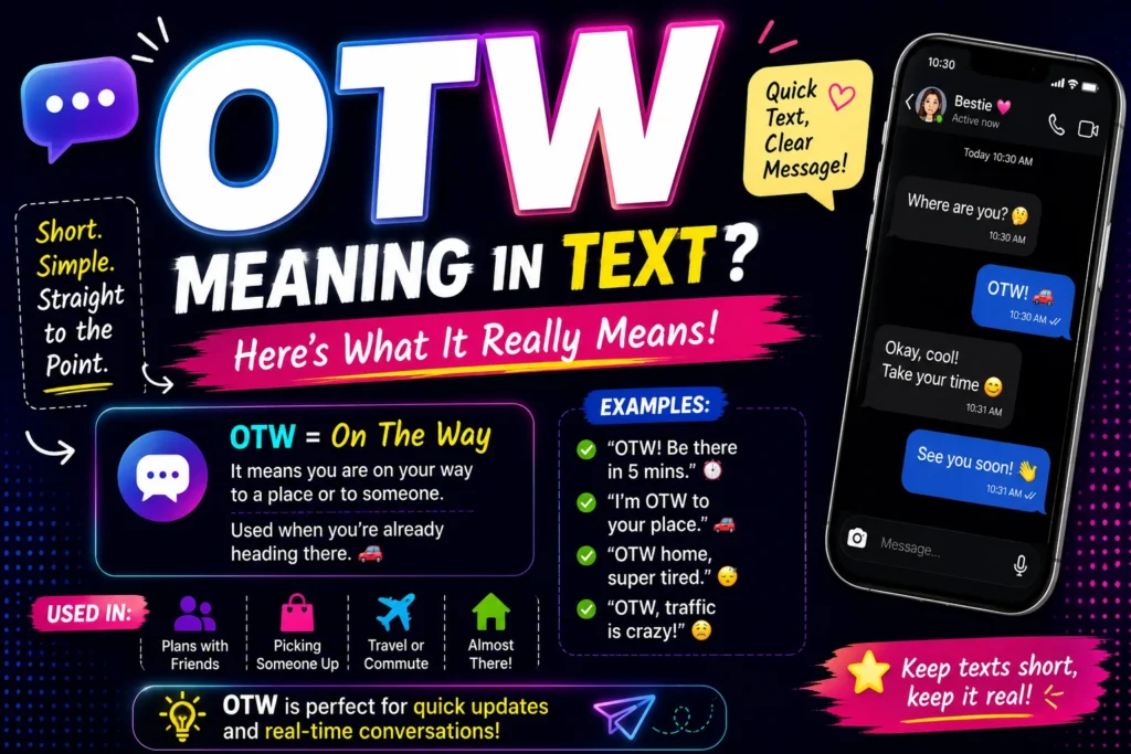 OTW Meaning in Text: What Does OTW Mean in Texting?