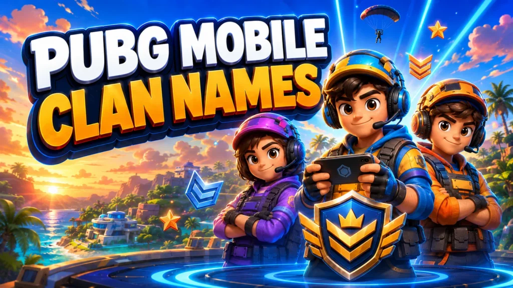 100+ PUBG Mobile Clan Name Ideas and Tags