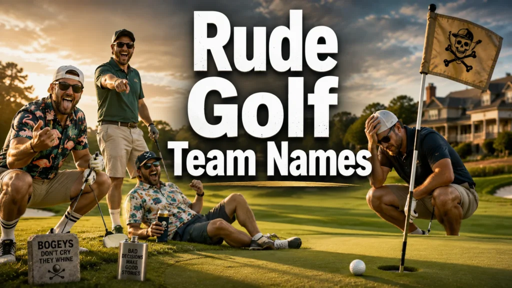 Rude Golf Team Names: 150+ Cheeky & Fearless Ideas