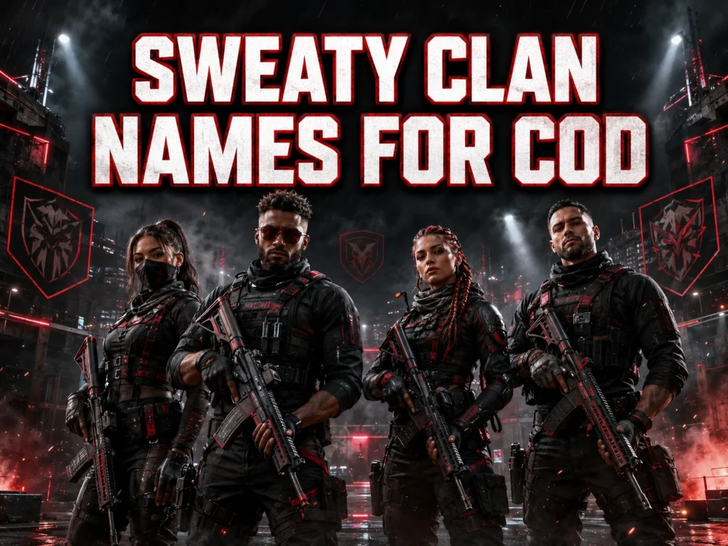 300+ Sweaty Clan Names for COD: Tryhard Names & Tags
