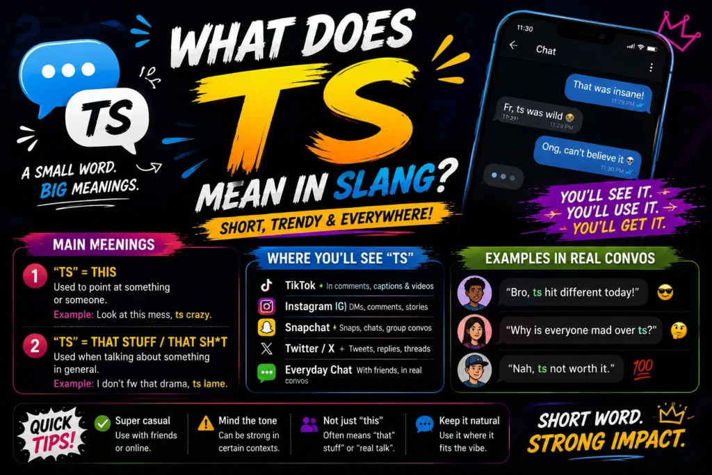 What Does TS Mean Slang? TS Meaning in Text & Social Media