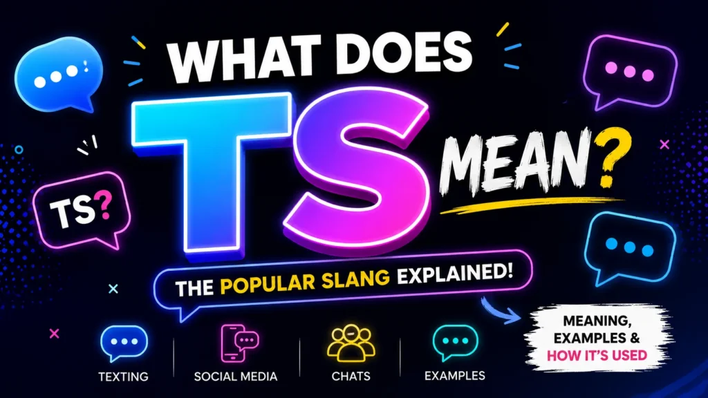 What Dose TS Mean? Text, TikTok & Snapchat Meaning