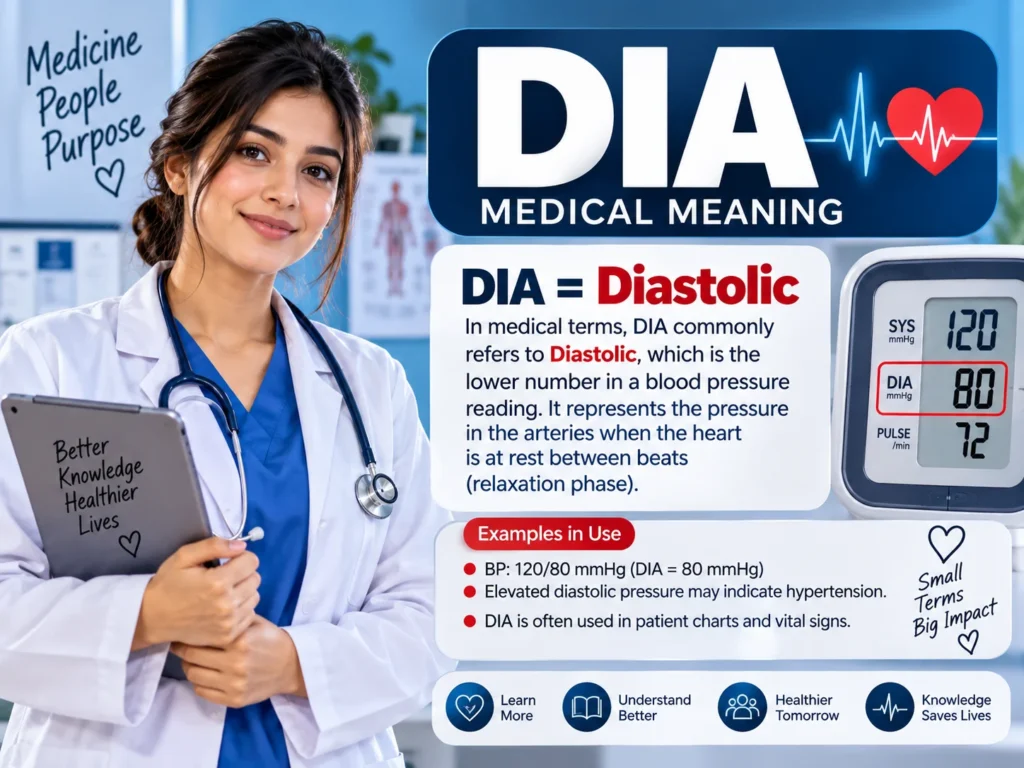 DIA Medical Term: What Does DIA Mean in Blood Pressure?