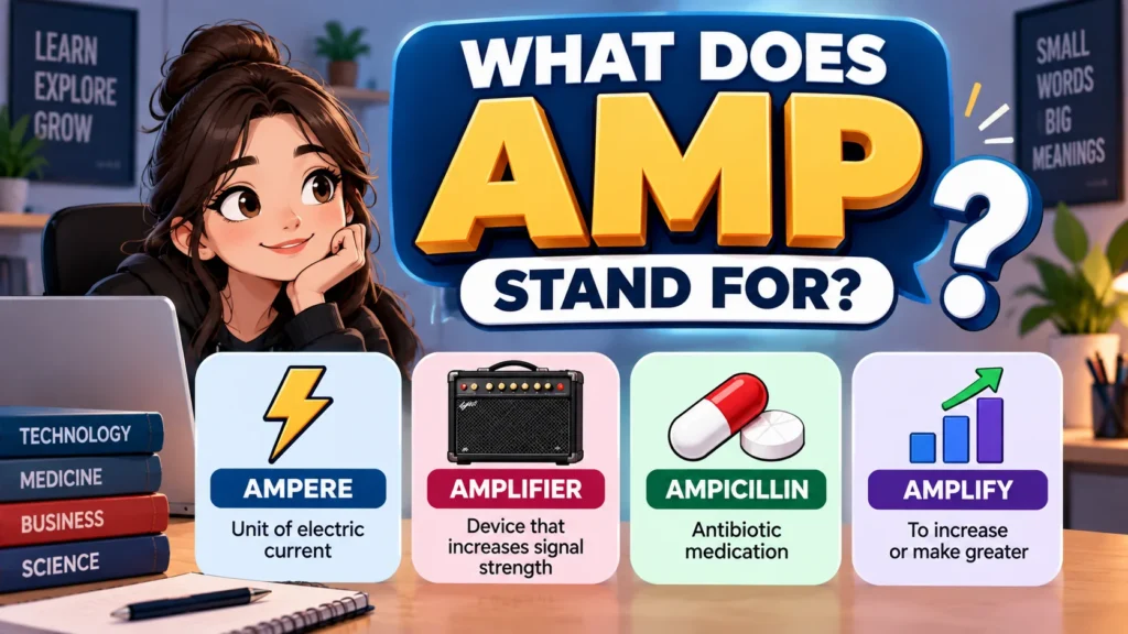 What Does AMP Stand For? Meaning in Text, Tech & Music