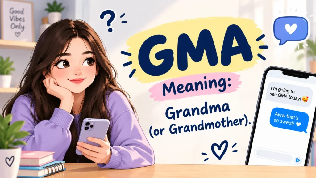 Menu Text Examples What Does GMA Mean in Text? Meanings & Examples