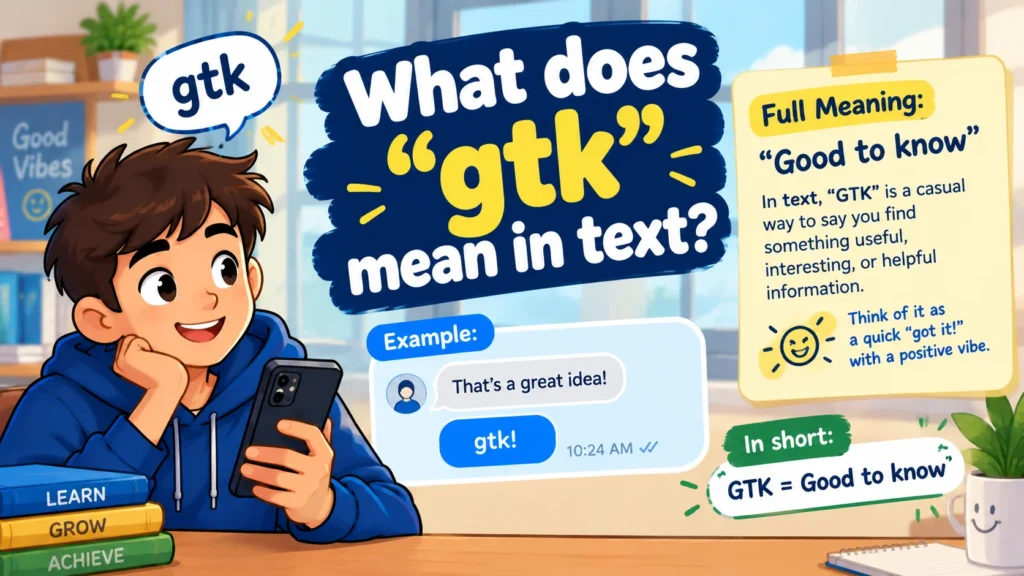 GTK Meaning in Text: What Does GTK Mean in Chat?